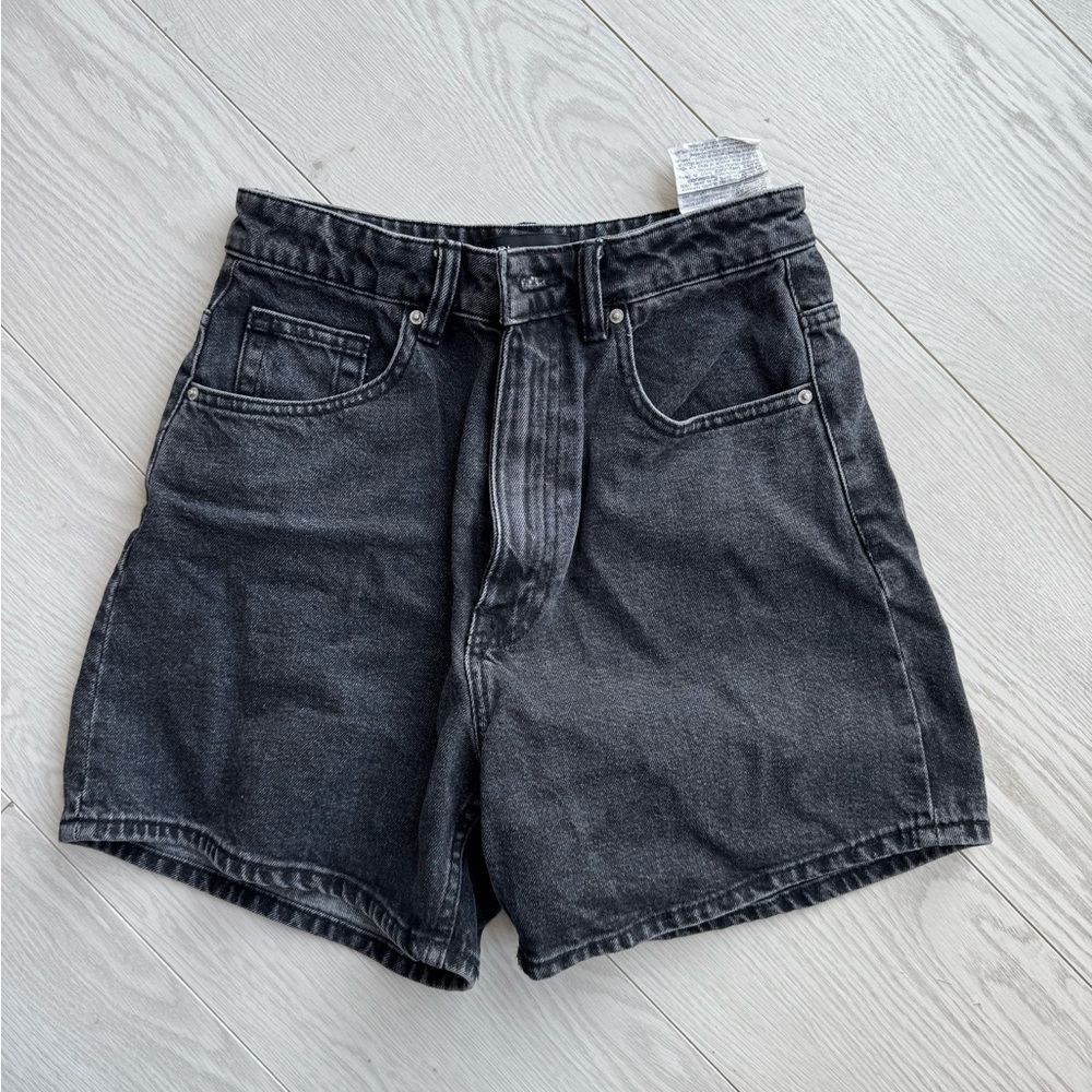 Zara Charcoal Denim Shorts